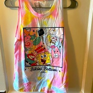 SpongeBob SquarePants Tie Dye Tank XS